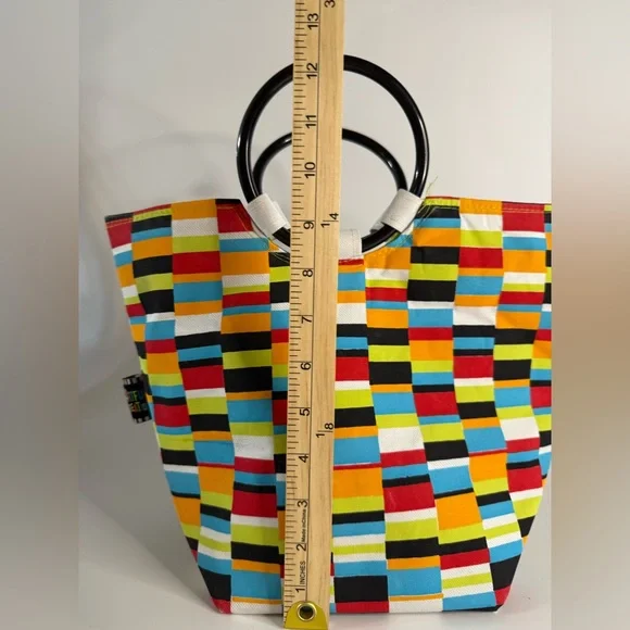 Colorful Beach Bag Poolside Bag - Picture 8 of 11